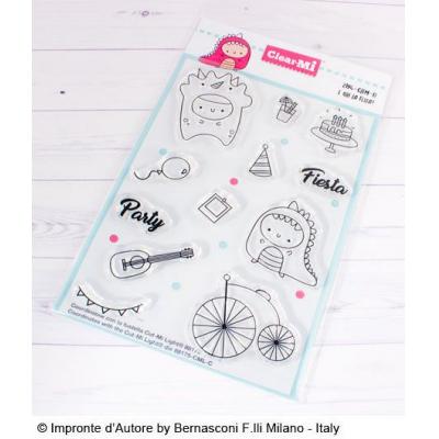 Impronte d’Autore Clear Stamps E' qui la Festa?-